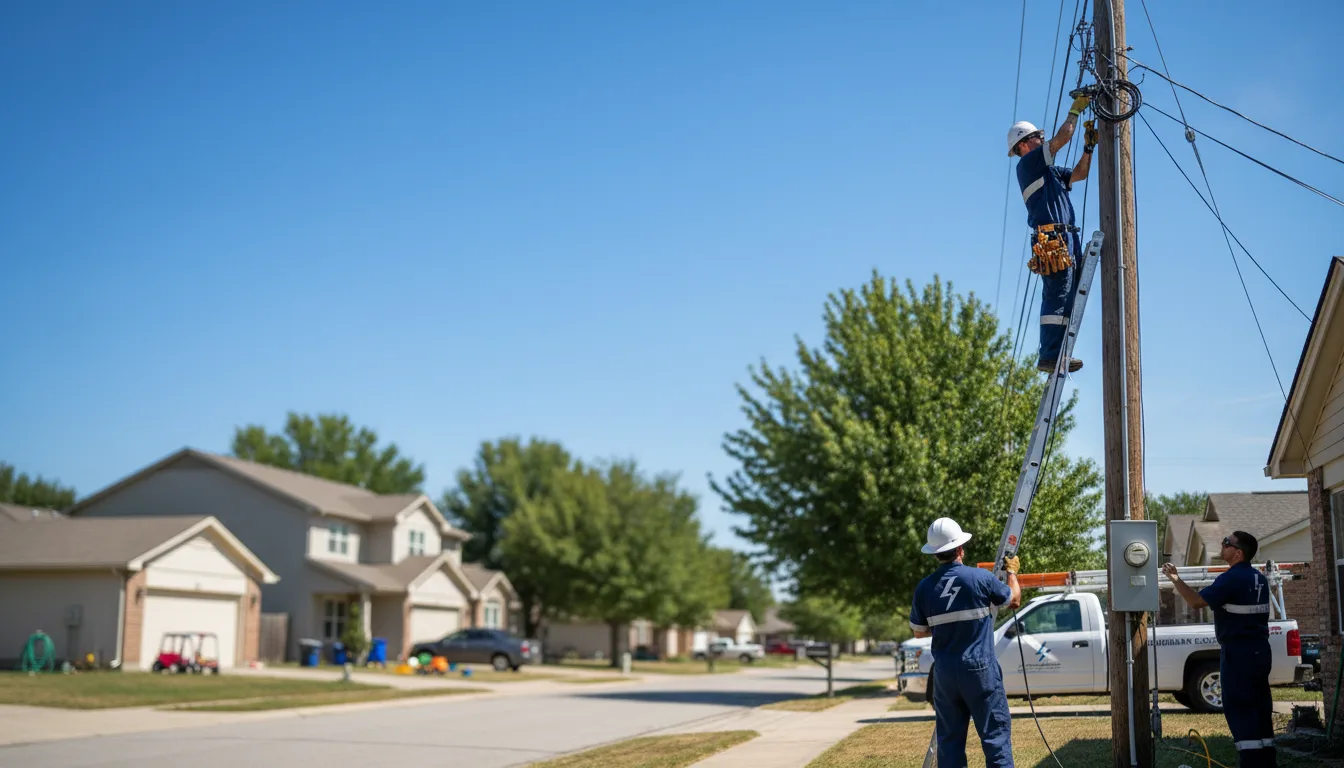 Residential electrician providing installation services in Boswell, IN